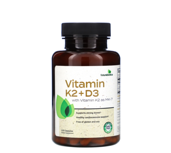 FutureBiotics, Vitamin K2 + D3 with Vitamin K2 as MK-7
